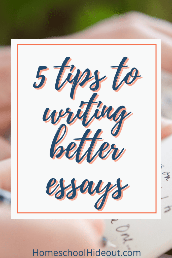 Love these tips to improve my essay writing!