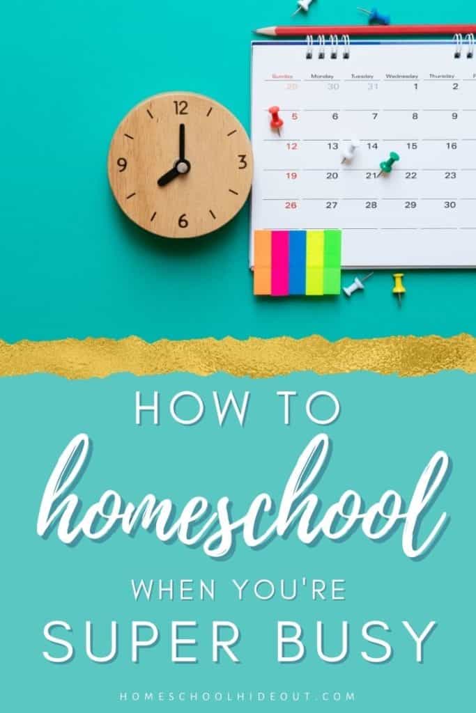 Homeschooling when you're busy sucks but this is an awesome way to make it work!