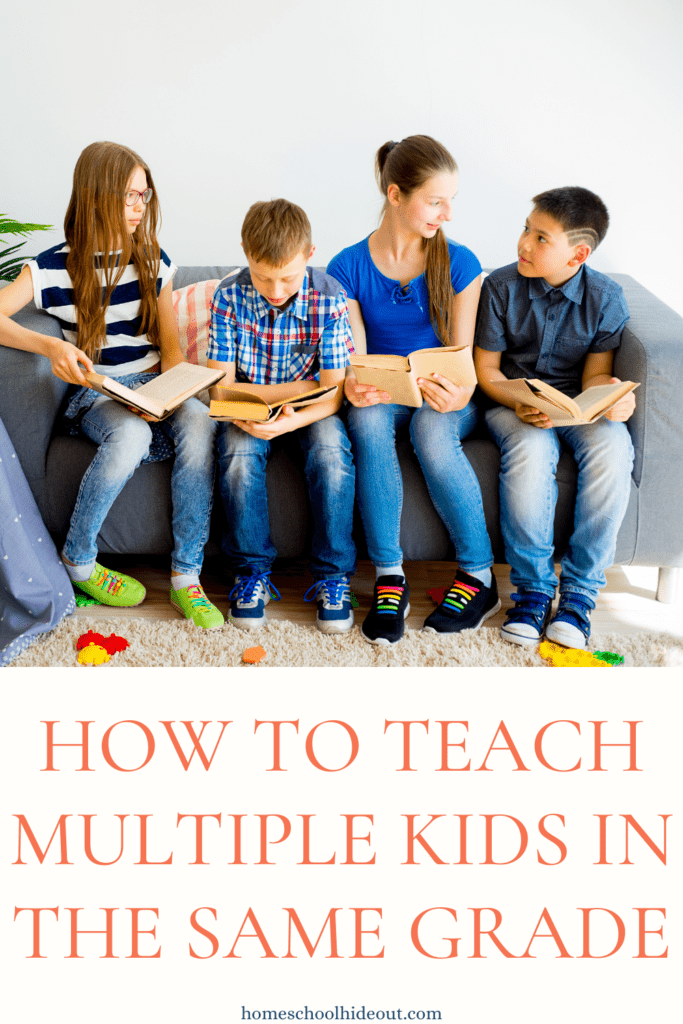 Love these tips on how to teach multiple kids in the same grade!