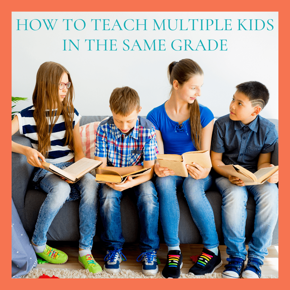 Love these tips on how to teach multiple kids in the same grade!