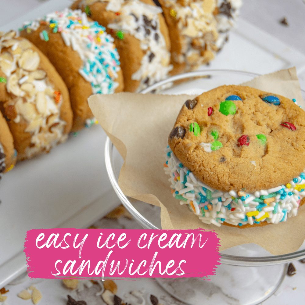 These easy DIY ice cream sandwiches are SO freakin' good! I love all the variations.