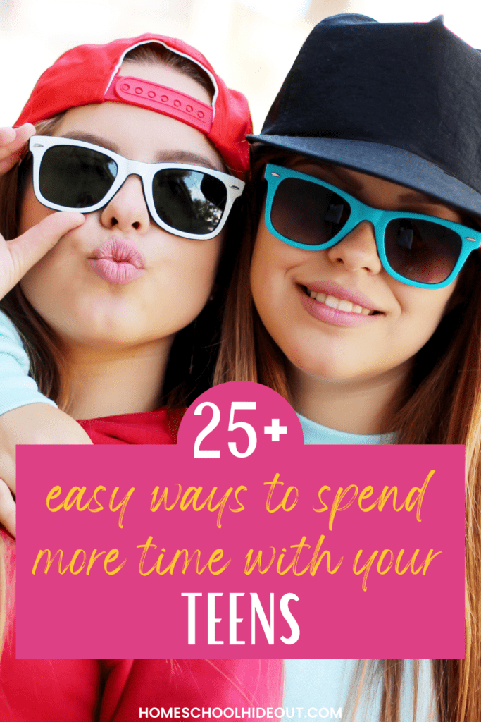 I love these ideas to help me spend more time with your teen! #22 is my favorite.