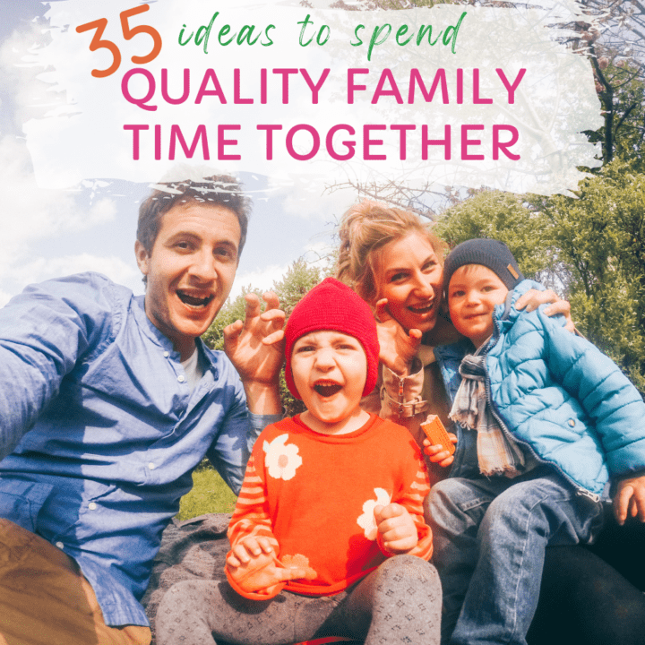 Making quality family time a priority can be a challenge but these ideas are SO helpful! It doesn't have to be fancy to be fun!