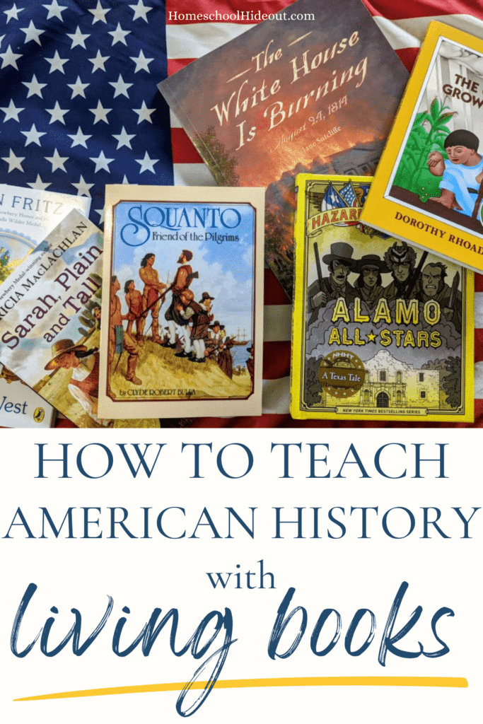 Teaching American history with living books has transformed history lessons for us. No more boring textbooks! My kids are LOVING it!