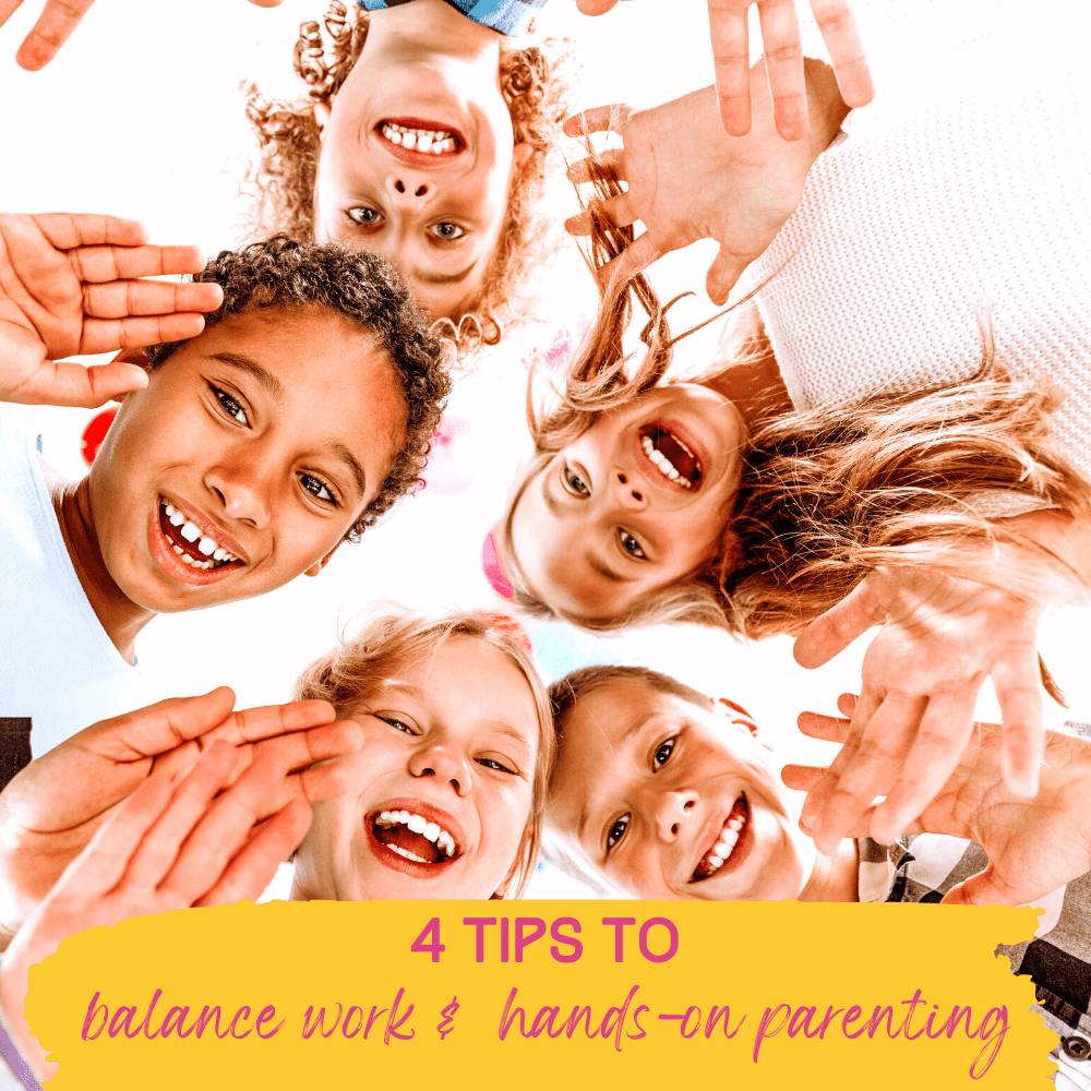 Learning to balance work and hands-on parenting is HARD but these tips helped so much!
