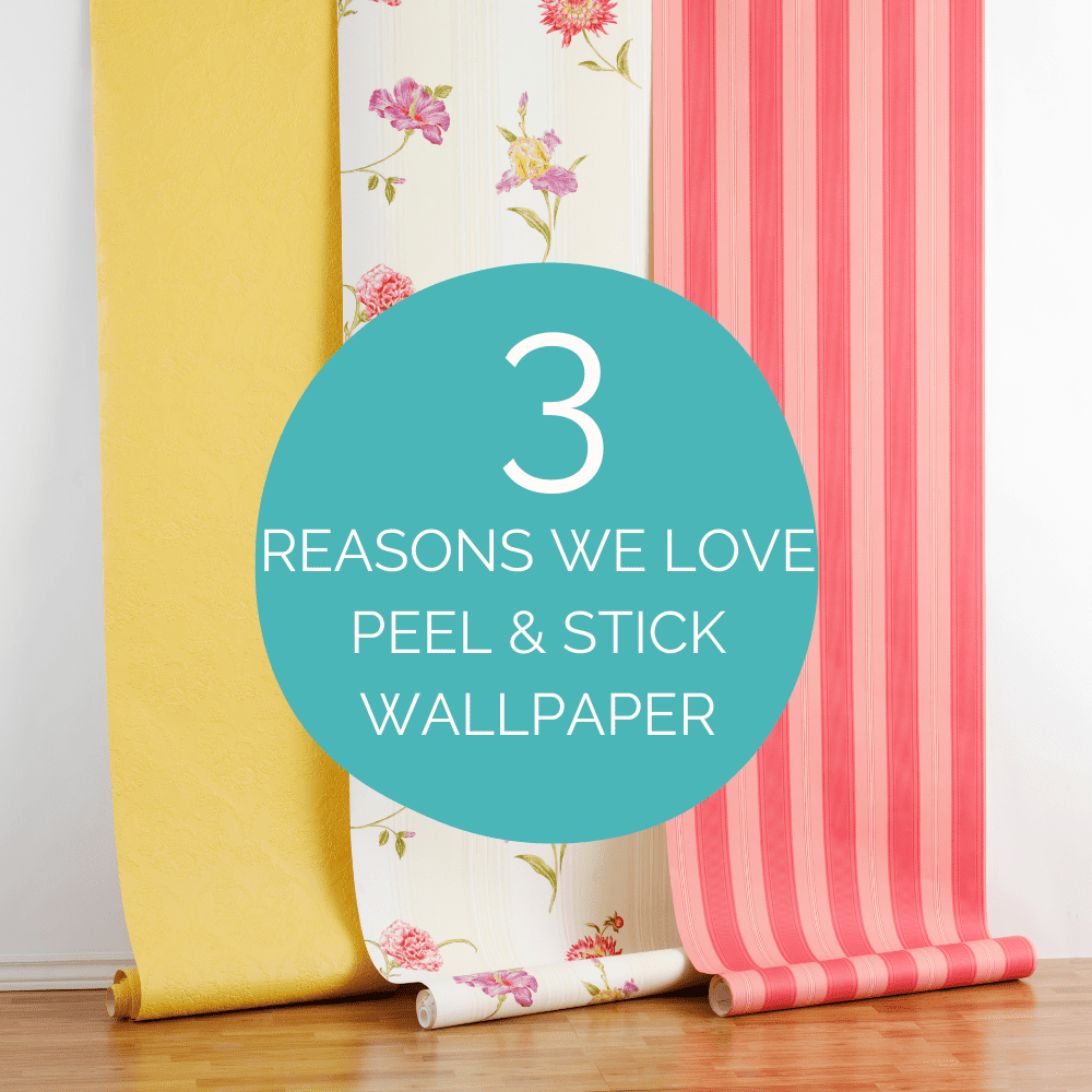 Peel and stick wallpaper is the answer to your decorating prayers!