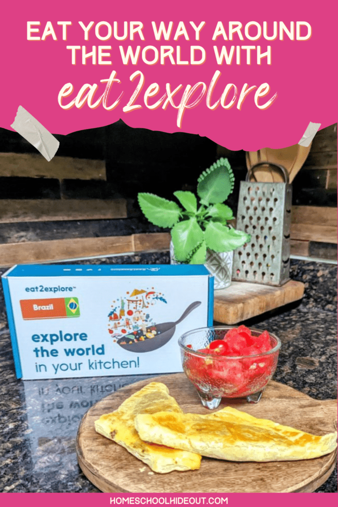 My FAVORITE way to teach geography in our homeschool is with the eat2explore box. It takes us all around the world and is SO much fun!