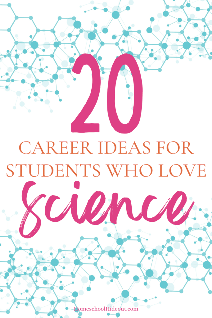 Love these ideas for career options for students who love science!