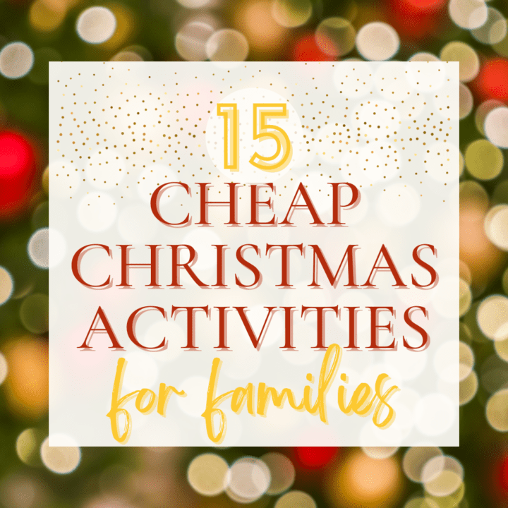 Love this list of cheap Christmas activities for families!