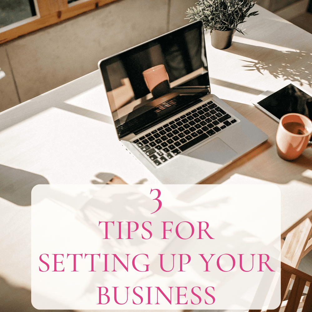 Love these tips for setting up your business!
