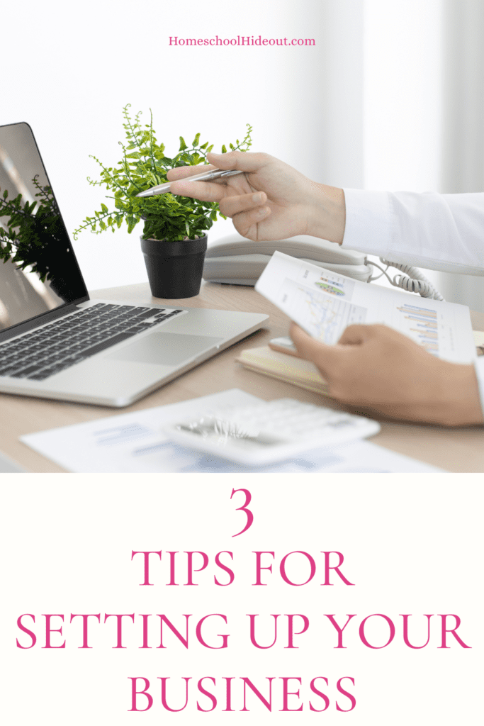 Love these tips for setting up your business!