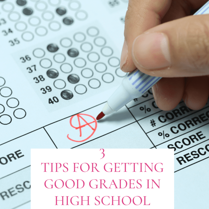 Love these tips for getting good grades in high school!