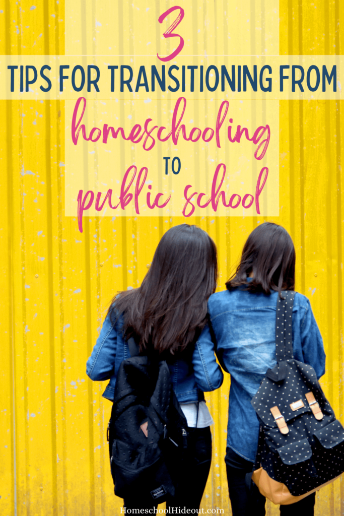 Going from homeschooling to public school? These tips can help!
