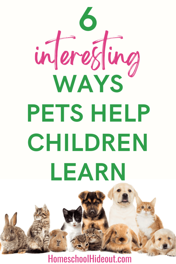 Love this insight into how pets help children learn!