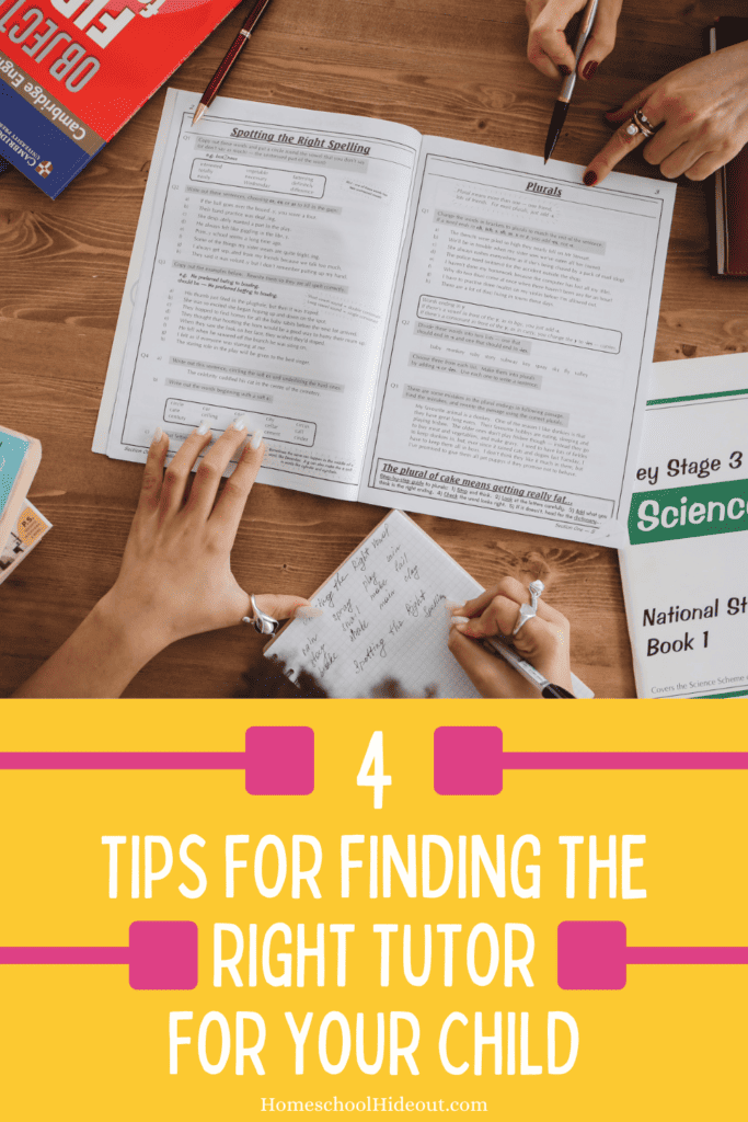 Tips for finding the right tutor for your child
