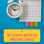 5 Tips to an Effective Homeschool Schedule