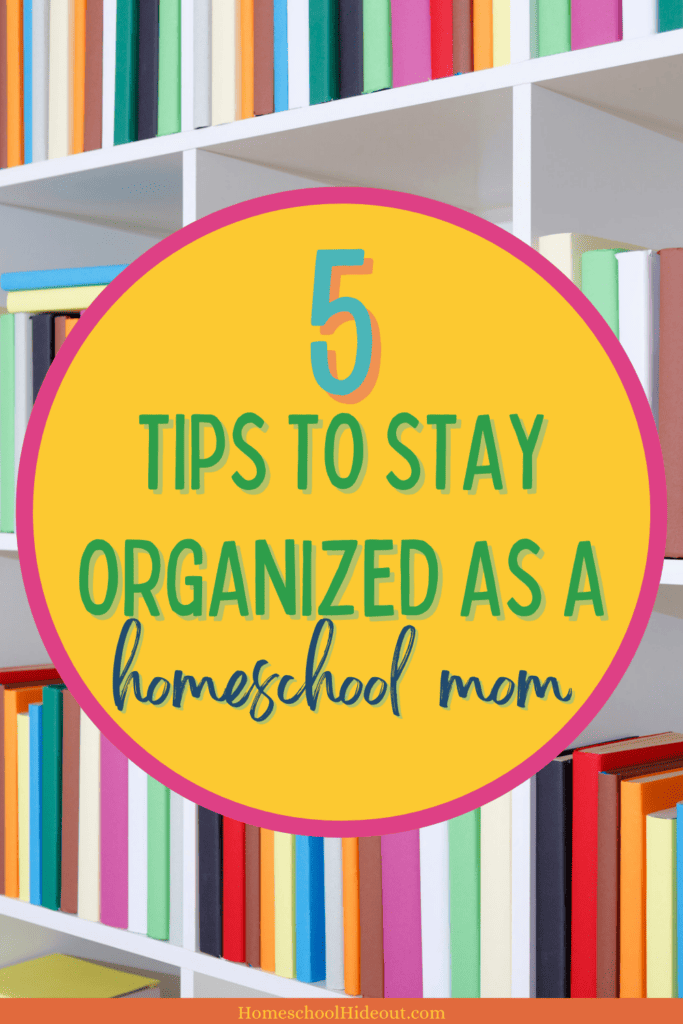 Loving these tips to stay organized as a homeschool mom!
