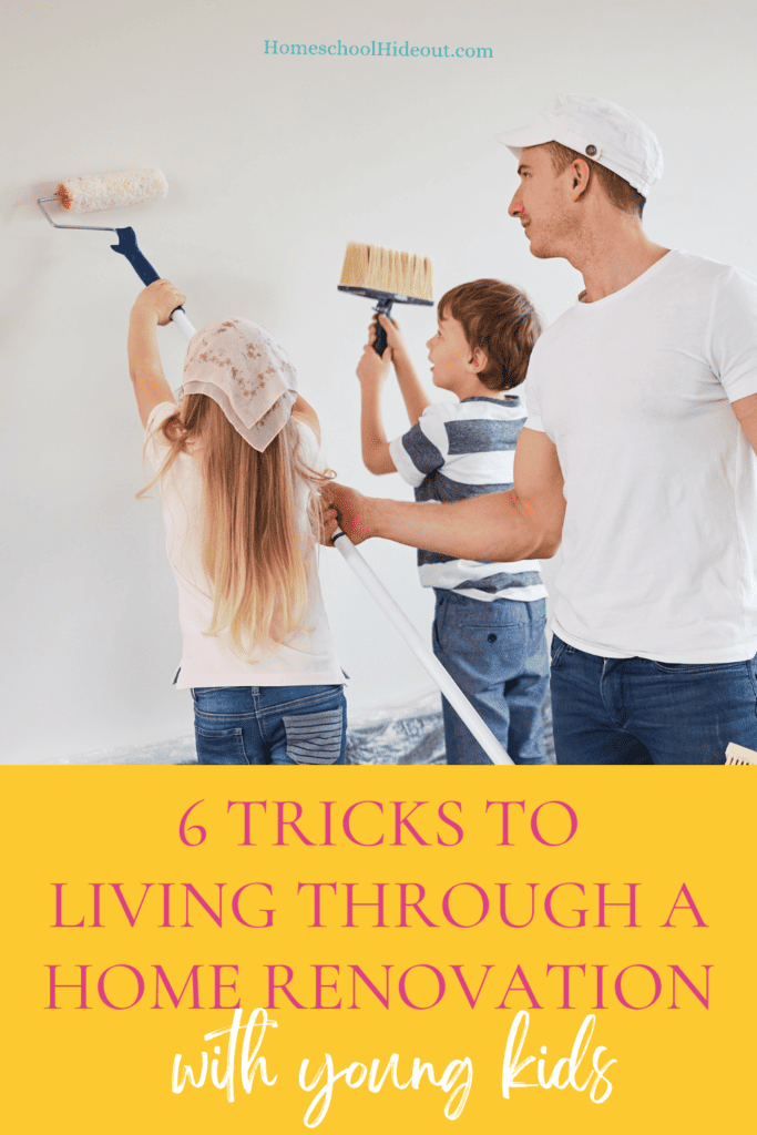 Love these tips on living through a home renovation with young kids at home!
