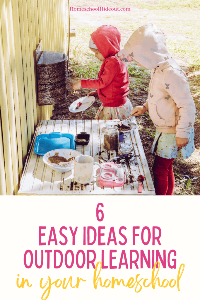 Love these ideas for outdoor homeschool learning!