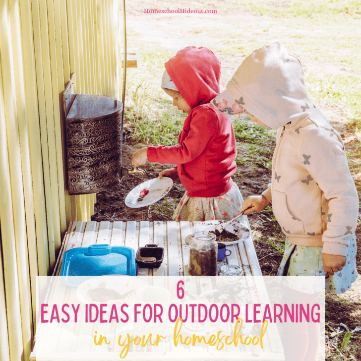 Love these ideas for outdoor homeschool learning!
