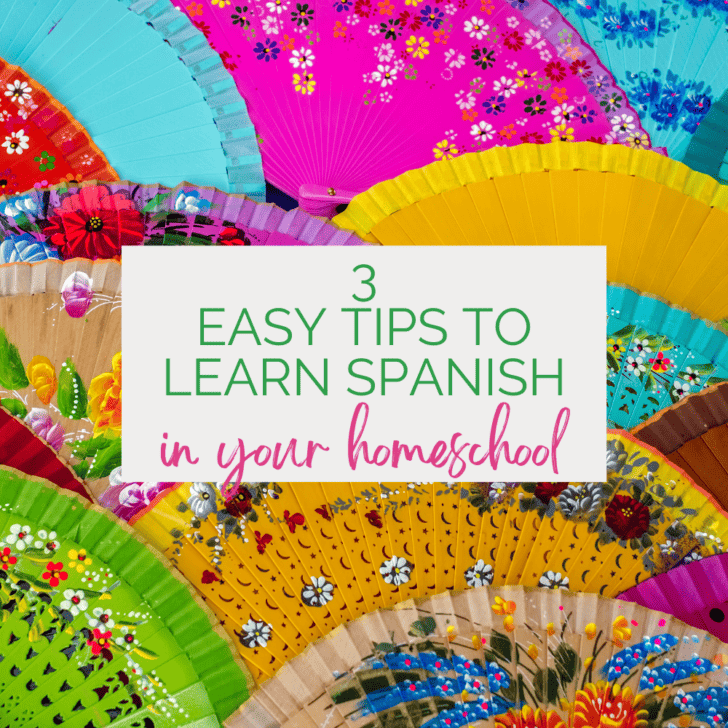 It's easy to learn Spanish in your homeschool! I love tip #1.